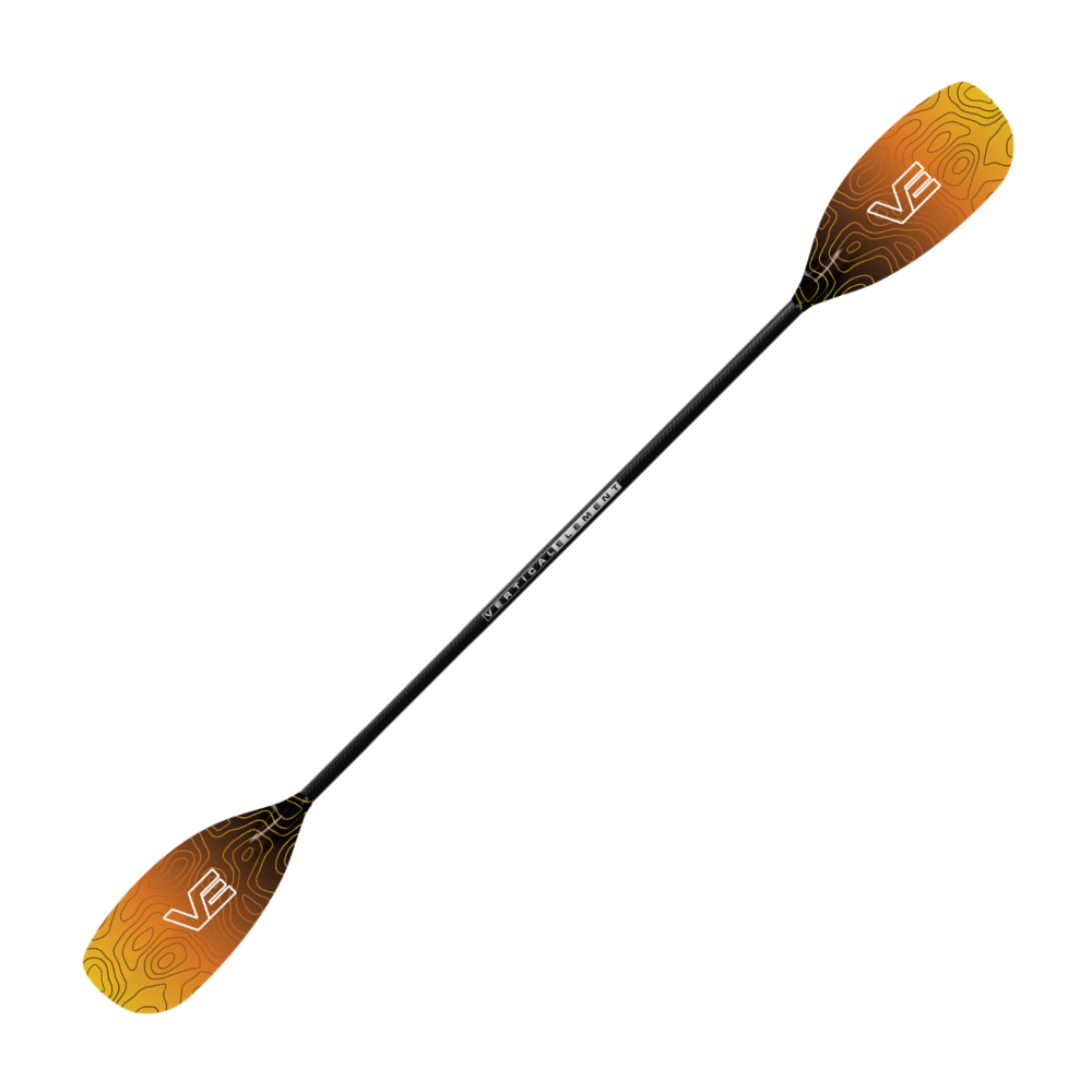 VE Creeker Glass Kayak Paddle - Straight Carbon Shaft