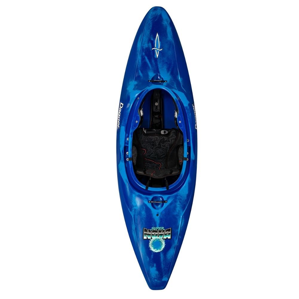 Dagger Super Nova Playboat Kayak blue smoke top view