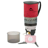 MSR WindBurner Personal Stove System red assembled