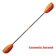 Aqua-Bound Whiskey, Fibre Glass, 2-Piece Straight Shaft Kayak Paddle Cosmetic Seconds fuego