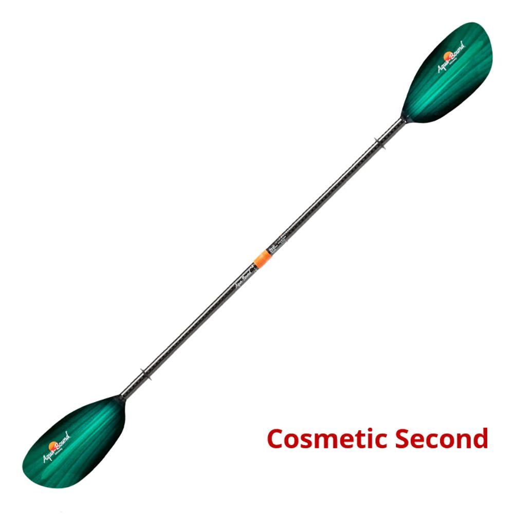 Aqua-Bound Whiskey, Fibre Glass, 2-Piece Straight Shaft Kayak Paddle Cosmetic Seconds green tide