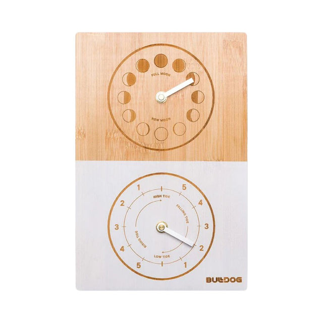 Bamboo Tide & Moon Phase Clock for Watersports