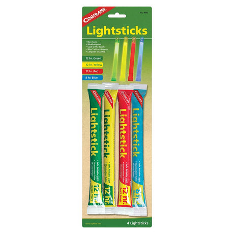 Coghlan's 12 Hour Lightsticks - Assorted 4 pack