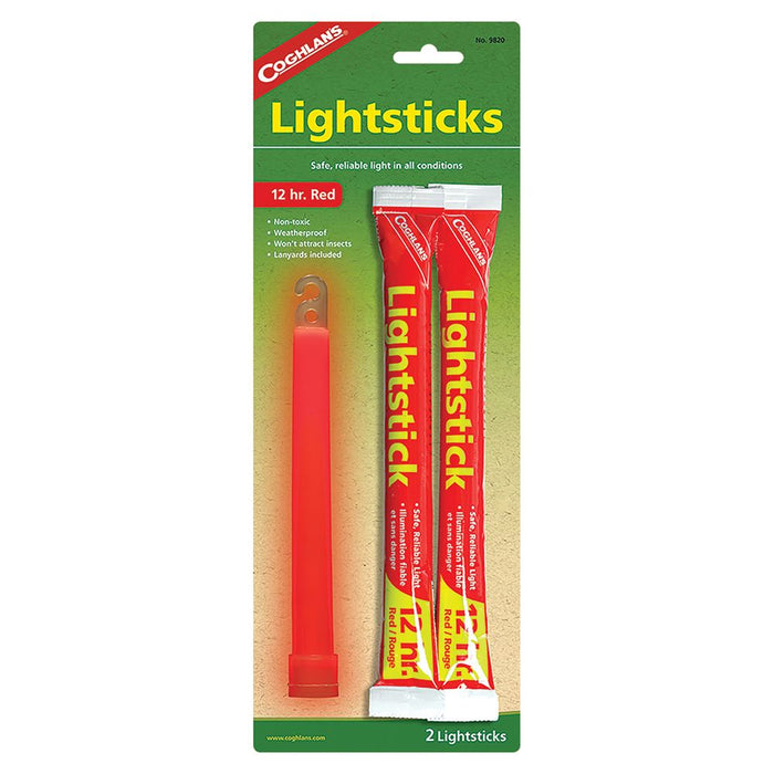 Coghlan's 12 Hour Lightsticks 2 Pack red