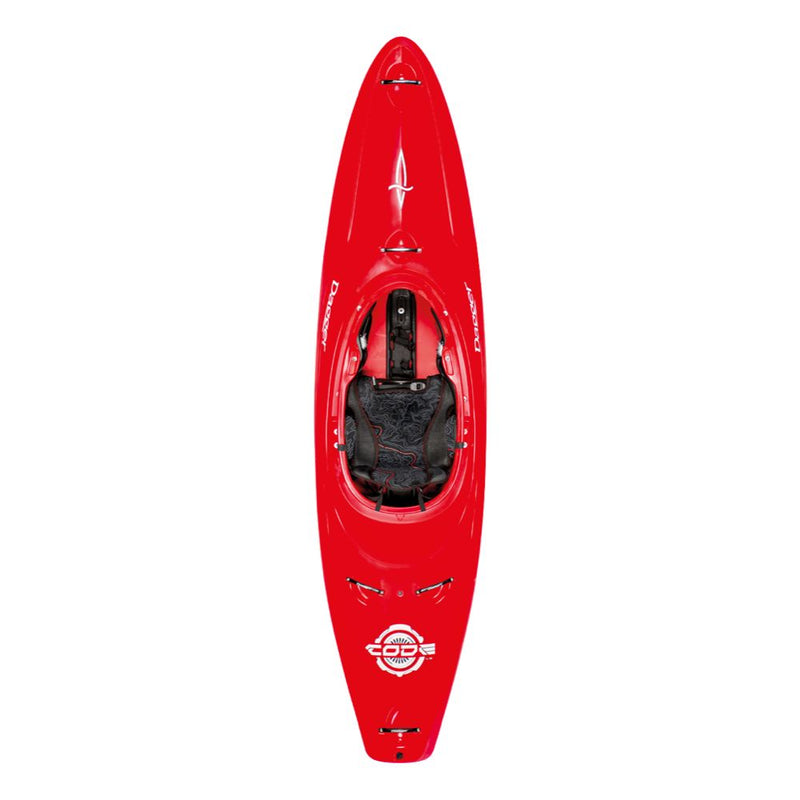 Dagger Code Creekboat Kayak red top view