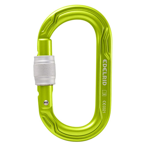 Edelrid Oval Screwgate Carabiner oasis silver