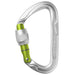 Edelrid Pure Screwgate Carabiner silver and green