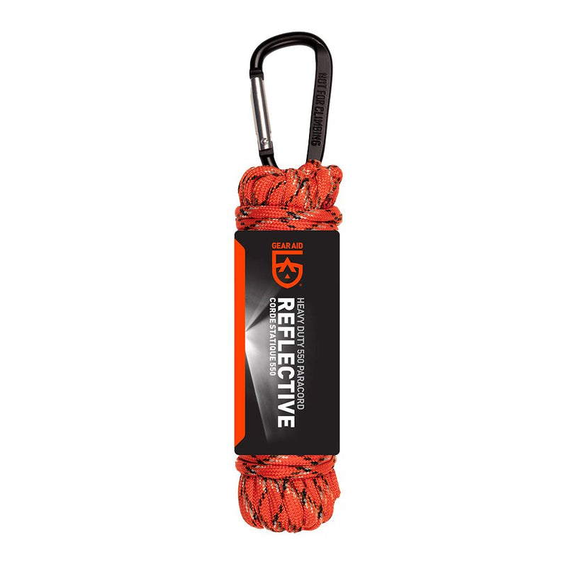 Gear Aid Heavy-Duty 550 Paracord reflective orange