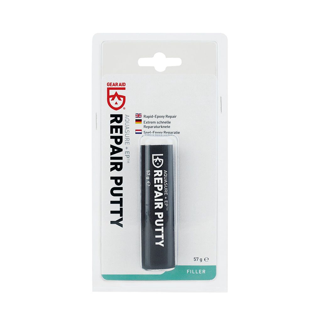 Gear Aid Aquasure + EP Epoxy Repair Putty in packaging