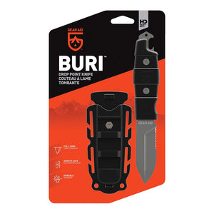 Gear Aid Buri Utility Knife black in packaging