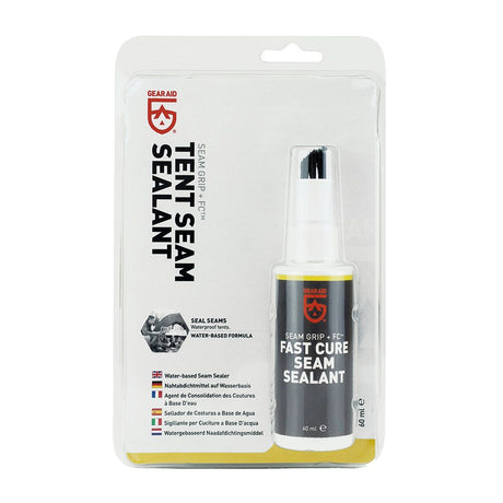 Gear Aid Tent Seam Grip +FC Fast Cure Seam Sealant in packaging