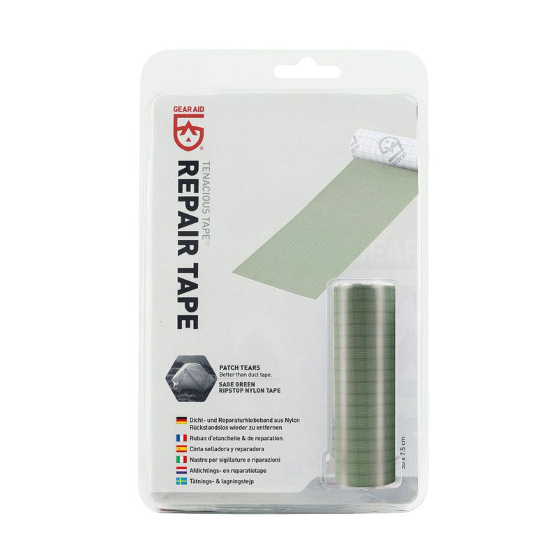 Gear Aid Tenacious Tape Repair Tape Ripstop Nylon sage green packaging