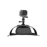 Gearlab Outdoors Deck Pod Pro Bag zoom on camera mount with gopro attached