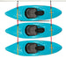 HF Express Kayak and Board Rack loaded with 3 kayaks