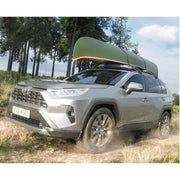 HandiRack – the Ultimate in Convenience Roof Bars loaded with canoe