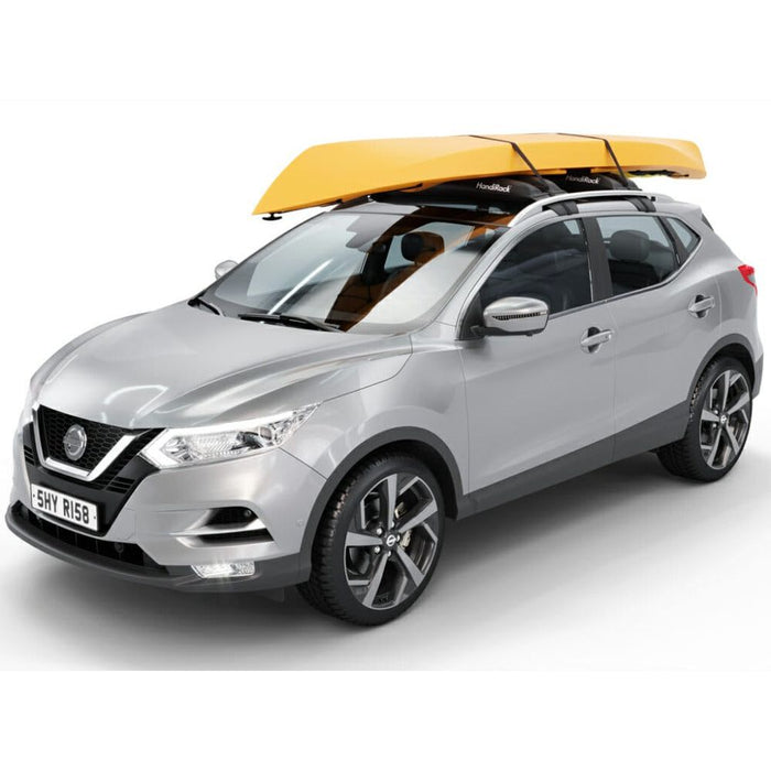 HandiRack – the Ultimate in Convenience Roof Bars loaded with kayake