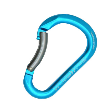 Kong Paddle Bent Gate Carabiner cyan