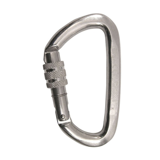 Kong Guide D-Shaped Screwgate Carabiner silver