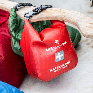 Lifesystems Waterproof First Aid Kit attached to yoke