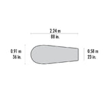 MSR E-Bivy dimension diagram