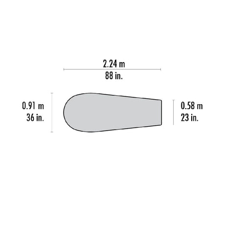 MSR Pro Bivy dimensions diagram