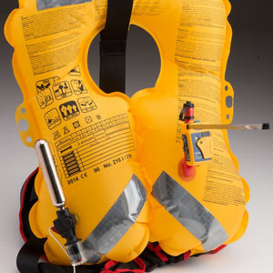 Ocean Signal RescueMe PLB1 fitted on life jacket