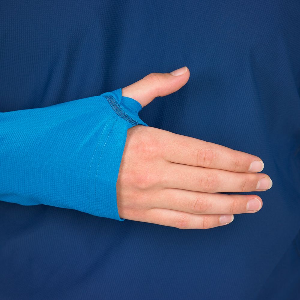 Palm Helios Womens Hoodie zoom on thumb opening sleeve