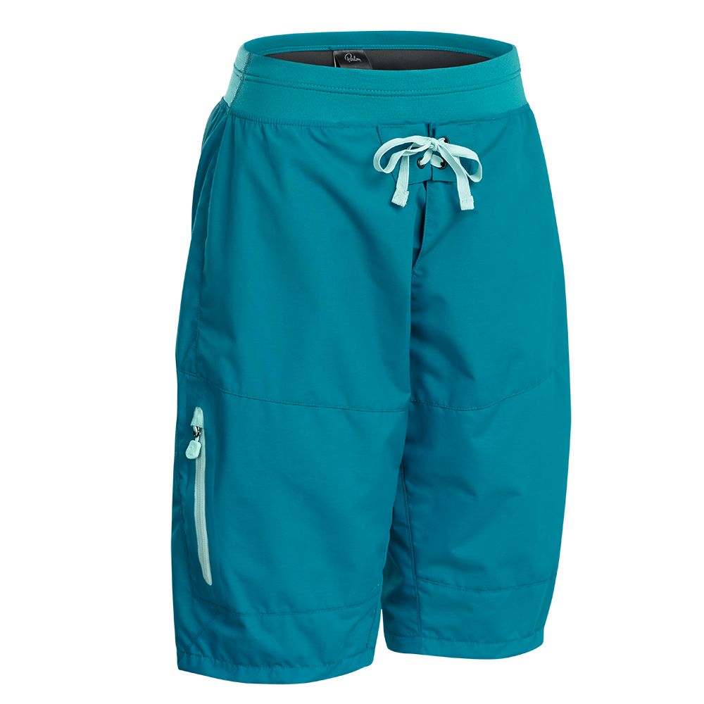 Palm Horizon Womens Kayaking Shorts teal