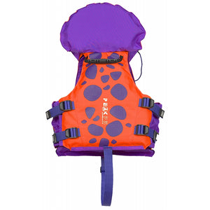 Peak Kidz Zip PFD orange back