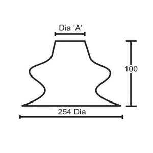 Latex Neck Seal for Drysuit dimensions