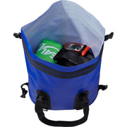 SealLine WideMouth Duffel Bag blue with open displaying contents
