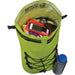 SealLine Bigfork Dry Daypack lime open displaying contents