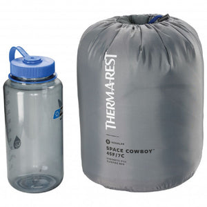 Therm-a-Rest SpaceCowboy 45F/7C Regular stuff sack size