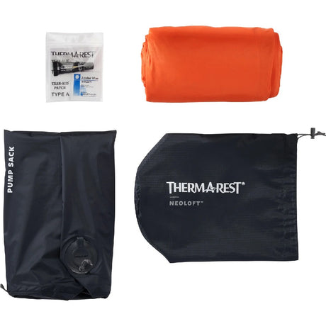 Thermarest NeoLoft Sleeping Pad pack contents