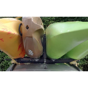 Palm Upright Bars 50cm multiple kayaks on car roof