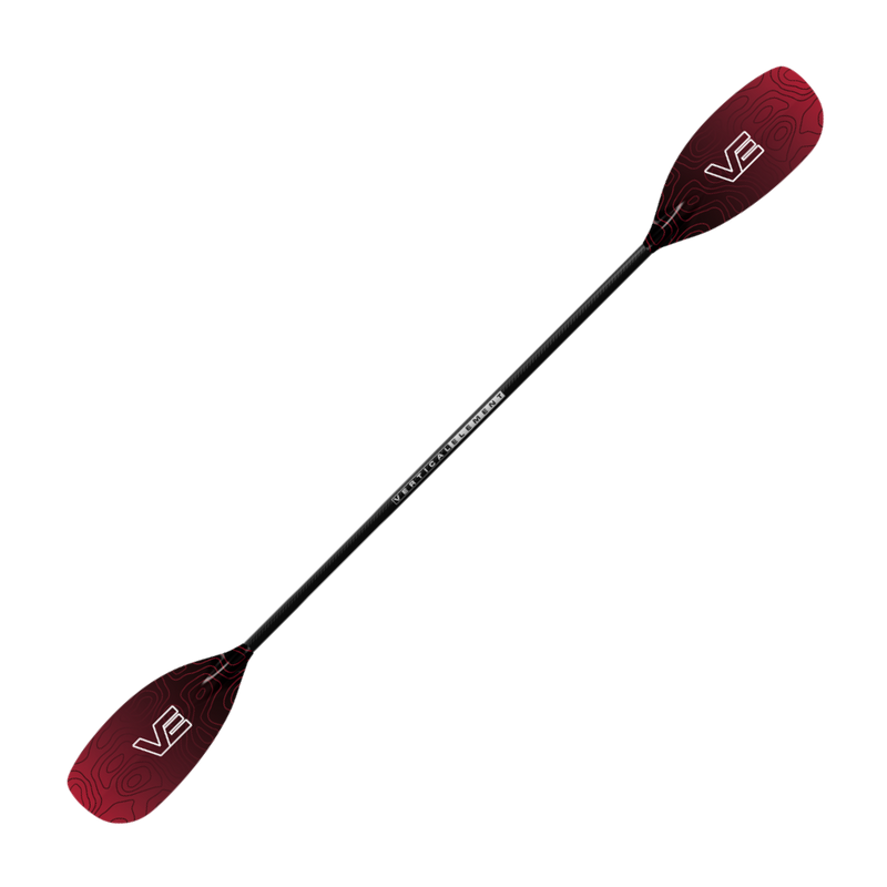 VE Creeker Glass Kayak Paddle - Straight Carbon Shaft