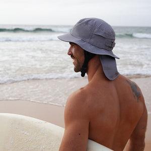 Vaikobi Downwind Surf Hat Grey Side