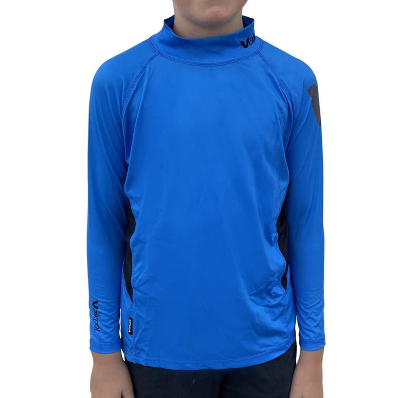 Vaikobi UV LS Kids Rash Guard Cyan Front