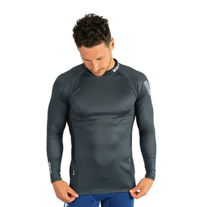 Vaikobi UV LS Rash Guard Charcoal Male Front