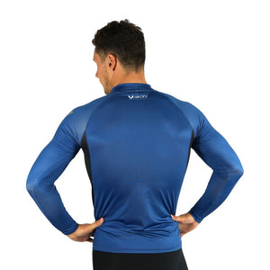 Vaikobi UV LS Rash Guard Navy Male Back