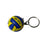Wisely Canoe Polo Ball Keyring Yellow Blue