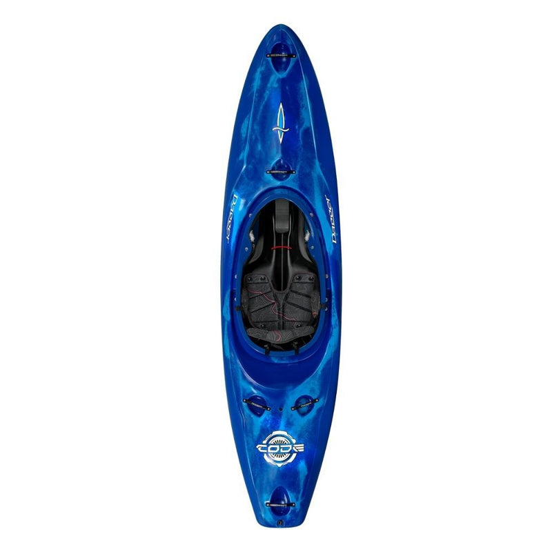 Dagger Code Action+ Whitewater Kayak blue smoke top view