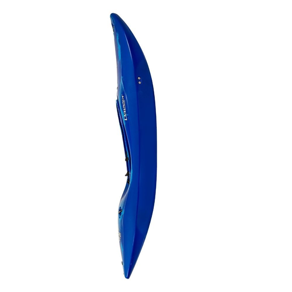 Dagger Code Action+ Whitewater Kayak blue smoke side view