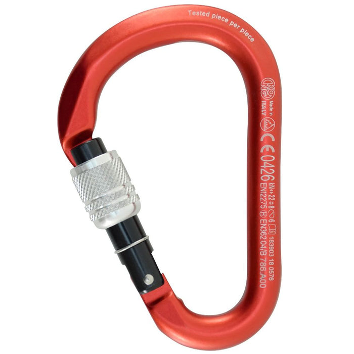 Kong HMS Screwgate Carabiner red