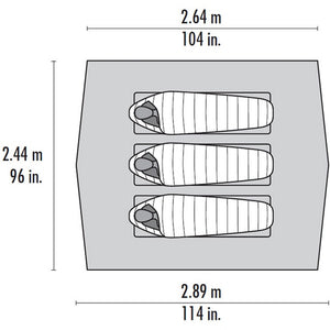 MSR Thru-Hiker 70 Wing V2 sizing diagram