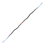 Aqua-Bound Tango, Fibre Glass, 2-Piece Bent Shaft Kayak Paddle