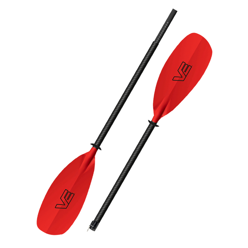 VE Explorer Glass Kayak Paddle - 2-Piece Carbon Shaft